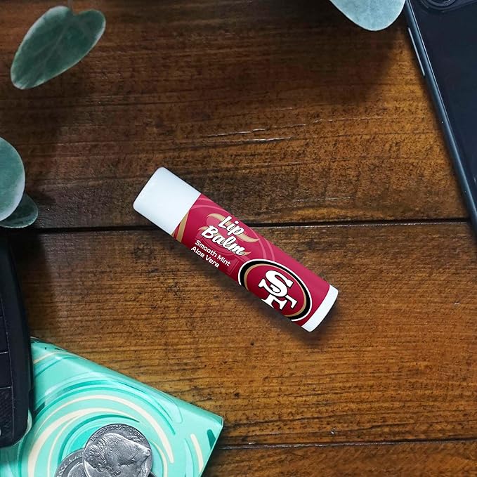 FANMATS 34738 San Francisco 49ers Smooth Mint SPF 15 Lip Balm-VivaGrace Women