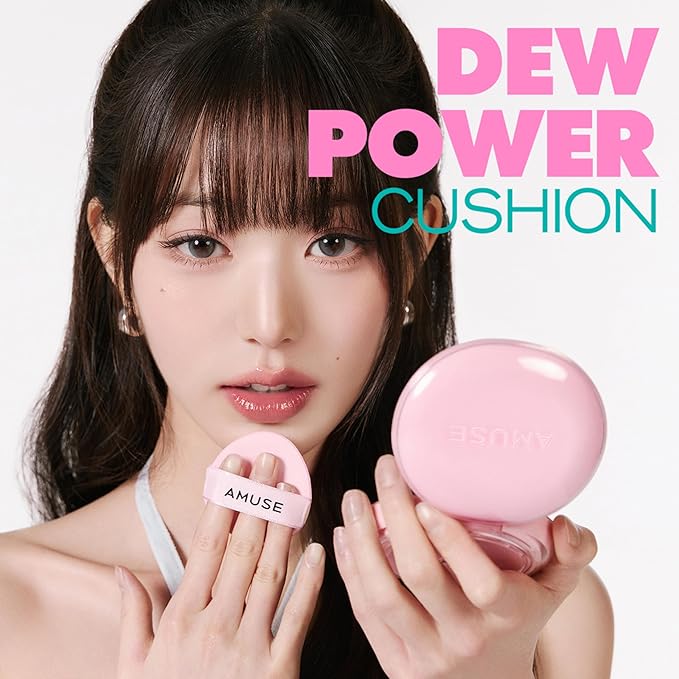 Amuse SEOUL DEW POWER VEGAN CUSHION [REFILL] | Dewy, glow, long-lasting, clean beauty, lightweight, natural look, foundation for sensitive skin, hydrating cushion ([REFILL] 02 HEALTHY)-VivaGrace Women