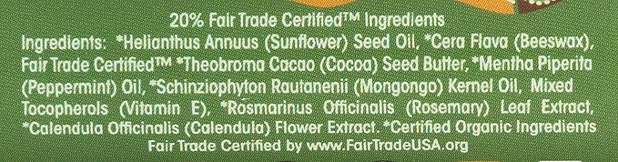 Eco Lips Organic Mongo Kiss Peppermint Lip Balm, USDA Certified Organic, 0.25 Ounce (Pack of 15)-VivaGrace Women