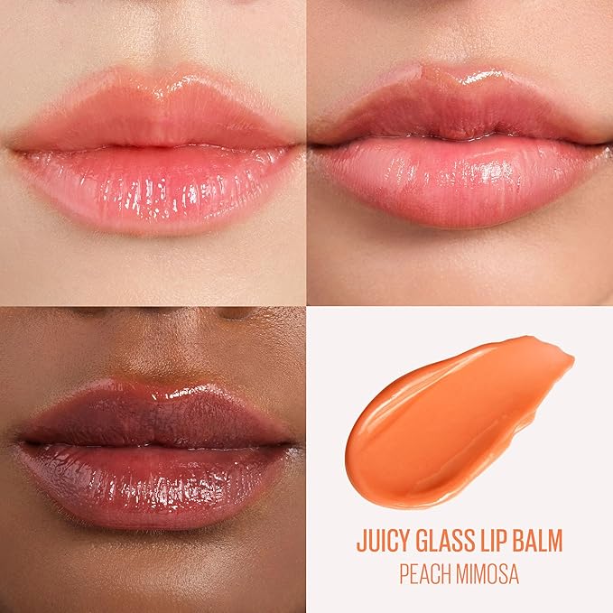 Kaja Juicy Glass Lip Balm | Plumping, Hydrating, Korean Lip Balm, Moisturizing Lip Care, 24hrs Long-lasting Hydration, Nourishing Lip Care | Peach Mimosa, 0.15 oz.-VivaGrace Women