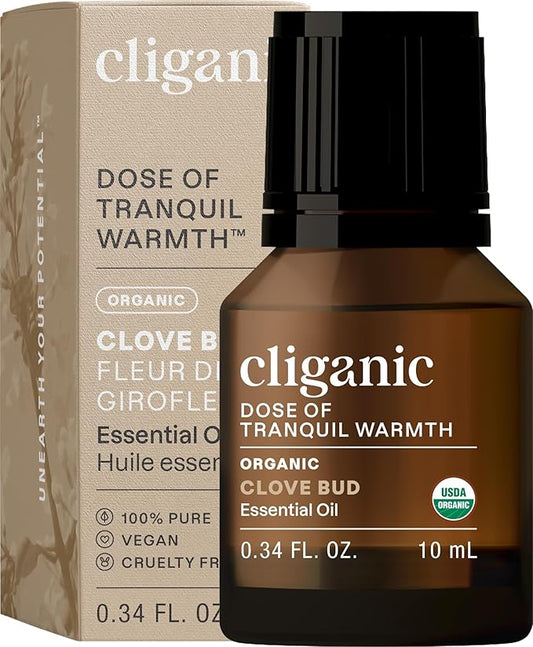 Cliganic Organic Clove Bud Essential Oil, 100% Pure Natural for Aromatherapy | Non-GMO Verified (Packaging May Vary)-VivaGrace Women