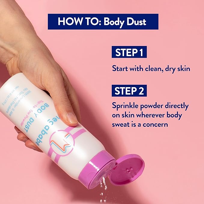 Megababe Sweat Absorbing Body Powder - Body Dust | with Lavender & Aloe | Talc-Free, All Natural | 6 oz-VivaGrace Women
