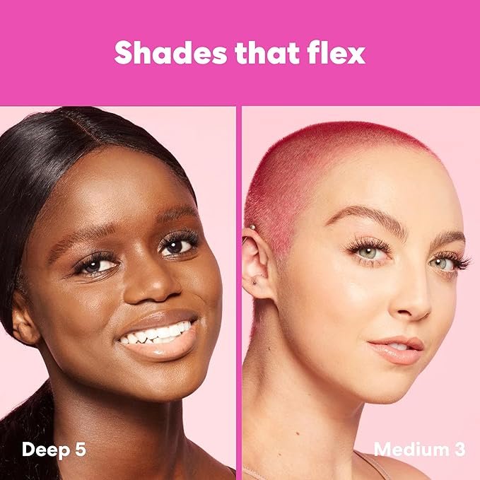 Beautyblender 12-Hour Always on Radiant Skin Tint, Breathable Serum Foundation Stays Put for All Day Long Wear, Infused with Hyaluronic Acid & Niacinamide, Tan 1-VivaGrace Women