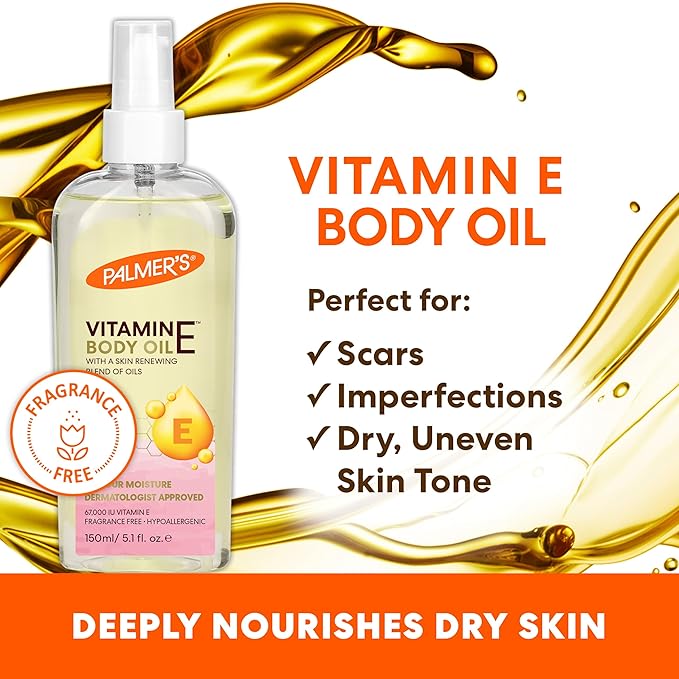 Palmer's Vitamin E Mom's Skin Healing Body Care Kit, Pregnancy and Postpartum Essentials Includes Body Oil, Scar Serum and Concentrated Body Cream-VivaGrace Women