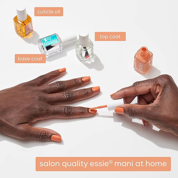 essie Nail Polish, Salon-Quality Green Nail Polish, UnGuilty Pleasures, Vegan, Caught In The Rain, 0.46 fl oz