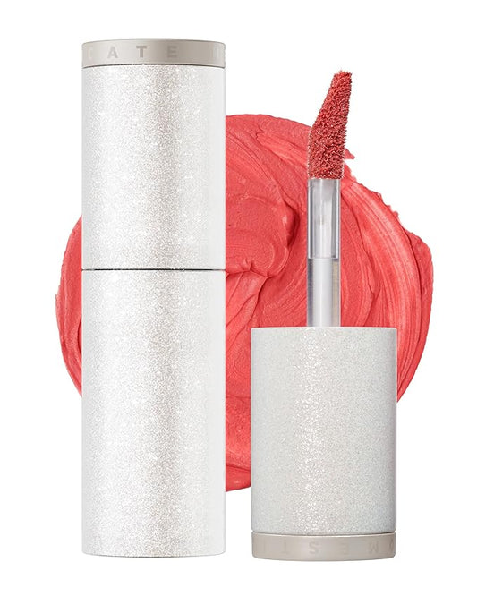 HEVVYMAKEUP Blurring Effect Lip Tint - Airy Velvet Matte Lips - Vegan, Longwear, Vibrant, Buildable Creamy Soft Texture - Korean Lip Makeup, Peach Please, 0.13 fl.oz.-VivaGrace Women