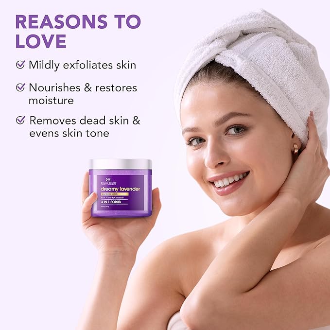 Botanic Hearth Dreamy Lavender Body Scrub 8.8 Fl Oz | Gently Exfoliates And Moisturizes Skin, Infused With Natural Lavender Oil And Essential Nutrients For Smooth And Radiant Skin-VivaGrace Women