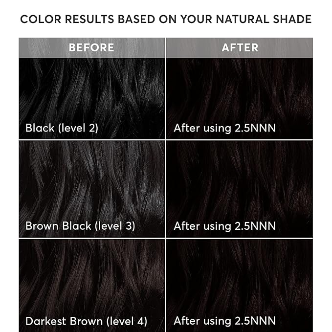 Madison Reed Radiant Hair Color Kit | 2.5NNN Soft Black (Parma Black) for 100% Gray Hair Coverage | Salon Quality Permanent Hair Dye | PPD-Free & Ammonia-Free | (Packaging May Vary) 1 Pack-VivaGrace Women