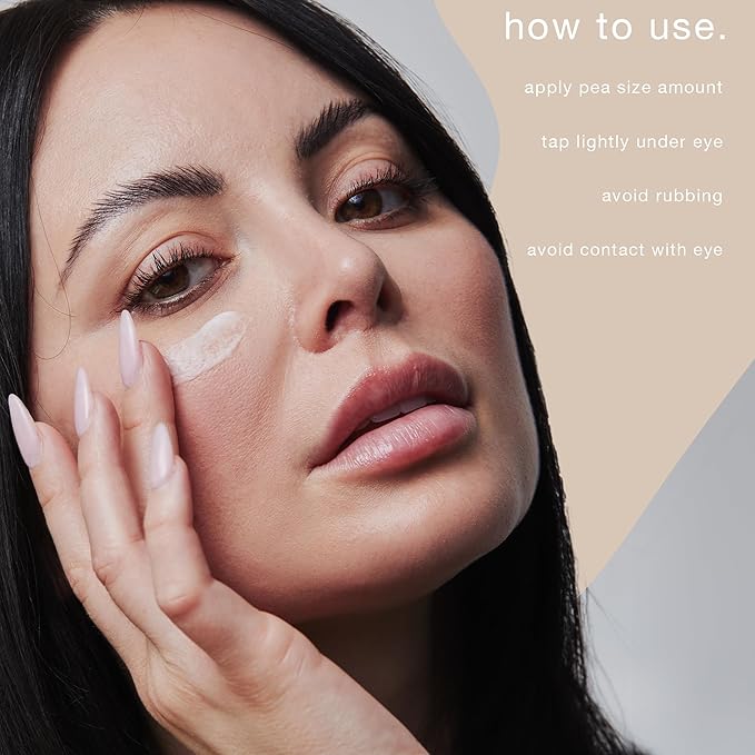 CRVFT Under Eye Cream | Brighten Dark Circles/Reduce the Appearance of Puffy Eyes | Peppermint Scented w/Caffeine | 30-Day Supply [.25 ounces]-VivaGrace Women