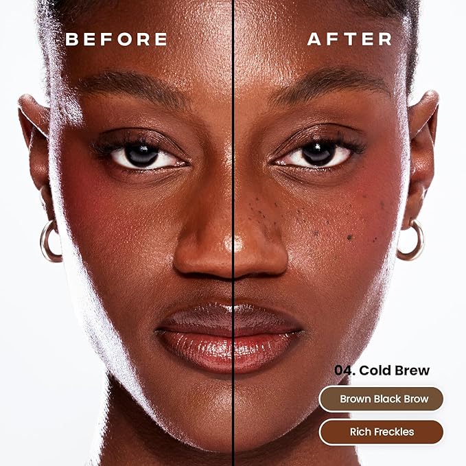 Sacheu Brow & Freckle STAY-N Tinted Eyebrow Gel & Faux Freckle Pen — 2-in-1 Longwear Water Resistant Brows Tint, Cruelty-Free & Vegan, Cold Brew-VivaGrace Women