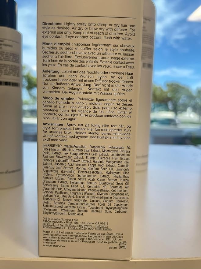 Number 4 Sugar Texture Spray for Hair, Wavy Hair Products, Texturizing Spray, 4.9 oz-VivaGrace Women