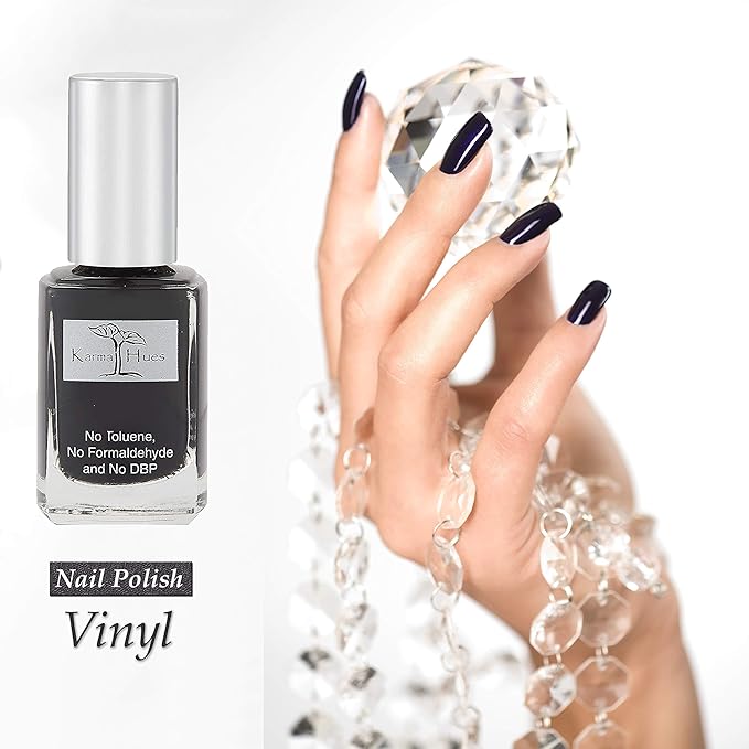Karma Naturals Nail Polish – Non-Toxic, Vegan & Cruelty-Free (Vinyl, 0.43 fl oz)