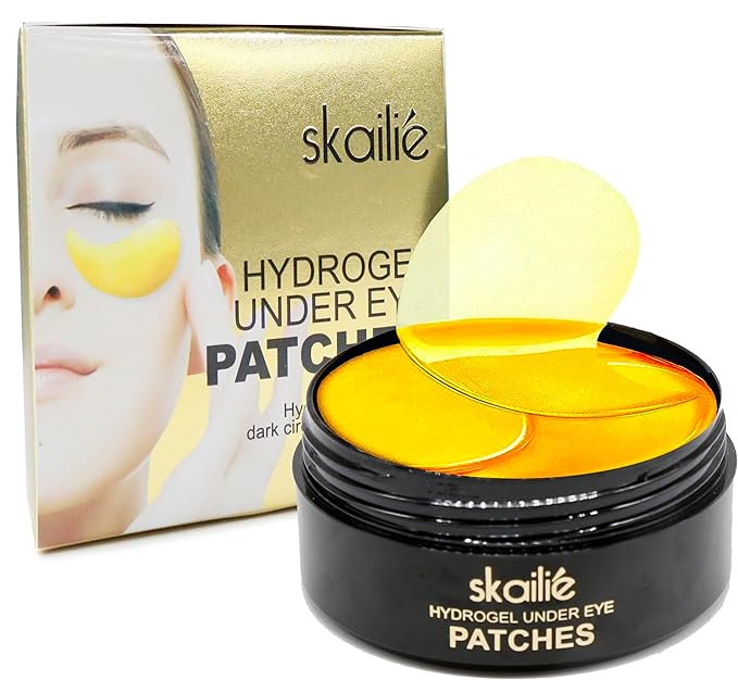 COSMETIC |24k Gold Vitality-Fill Hydra-Gel Eye Patches | Anti-Aging Under-Eye Patches, Help Boosting Lift & Firm the Look of the Eye Area-VivaGrace Women