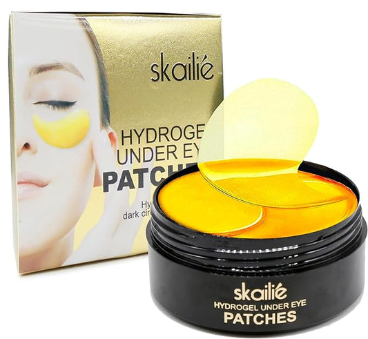COSMETIC |24k Gold Vitality-Fill Hydra-Gel Eye Patches | Anti-Aging Under-Eye Patches, Help Boosting Lift & Firm the Look of the Eye Area-VivaGrace Women