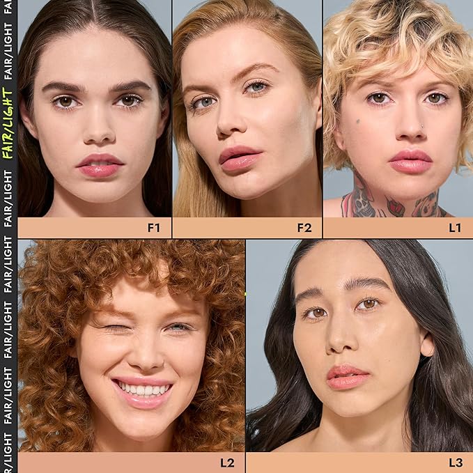 COVER FX Power Play Foundation - Shade L1 - Buildable Full Coverage - Waterproof Sweat-Proof Transfer-Proof - Natural Matte Finish - All Skin Types-VivaGrace Women