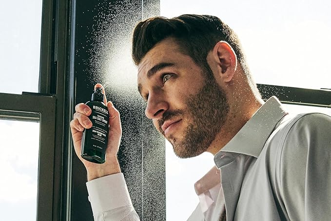 Brickell Men's Texturizing Sea Salt Spray for Men, Natural & Organic, Alcohol-Free, Lifts and Texturizes Hair for a Beach or Surfer Hair Style, 6 Ounce-VivaGrace Women