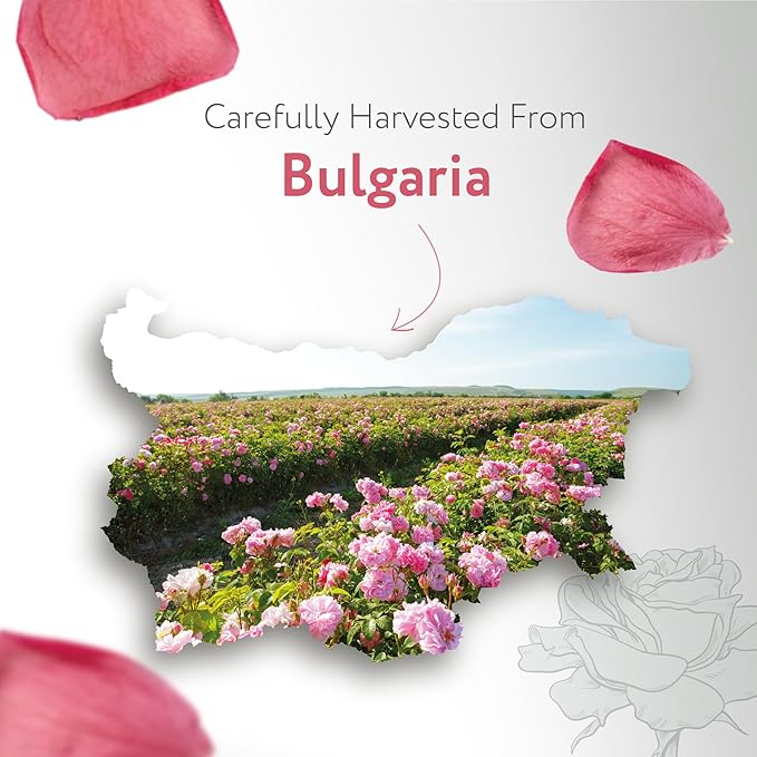 HBNO California Bottled Organic Rose Water for Face Huge 16 fl oz (480ml) Value Size - USDA Certified for Face - Pure Rose Water for Hair - Rosewater for Skincare, Haircare-VivaGrace Women