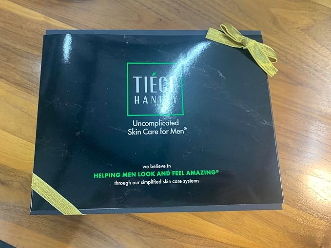 Tiege Hanley Mens Skin Care Gift Box Set, Gold - Men's Skincare Set with Face Wash, AM & PM Moisturizer, Scrub, Clay Mask, Body Wash, Deodorant, Anti Chafe Powder, Scrubber & Dopp Kit-VivaGrace Women