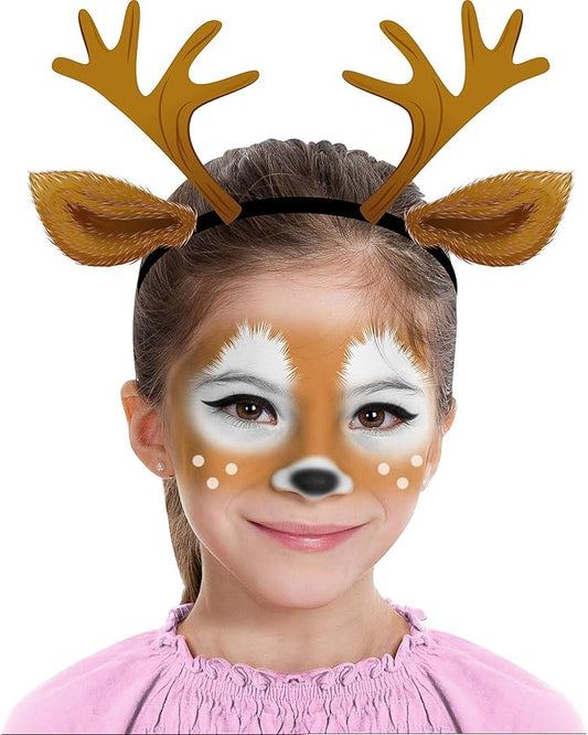 Deer Makeup Kit for Teens and Adults, Halloween Makeup, 8 Pieces-VivaGrace Women