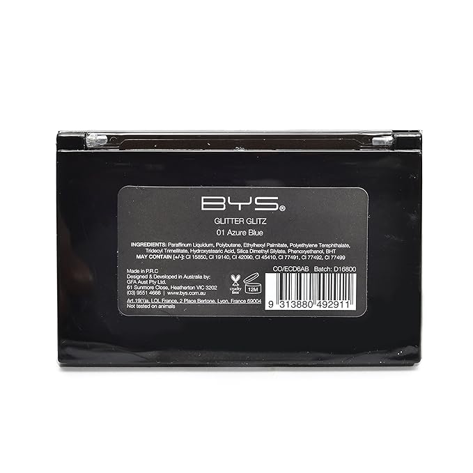 BYS Glitter Glitz Gel for Eyes and Face Eye 6 Shade Makeup Palette - Azure Blue-VivaGrace Women