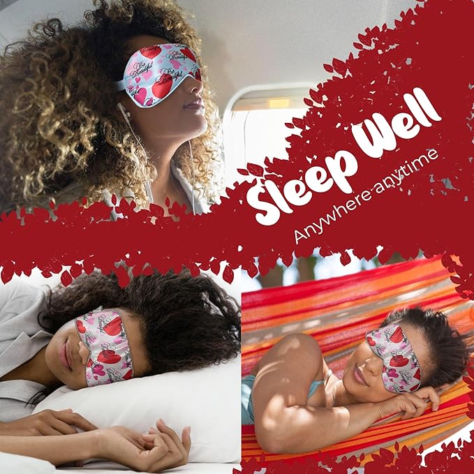 Luxury Elastic Band Sleep Mask – Soft, Lightweight & Ultra Comfort-Perfect for Light Blocking Wake up Radiant-Blue-VivaGrace Women