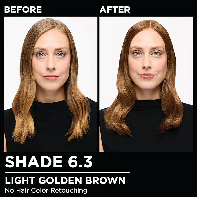 Garnier Hair Color Olia Ammonia-Free Brilliant Color Oil-Rich Permanent Hair Dye, 6.3 Light Golden Brown, 1 Count (Packaging May Vary)-VivaGrace Women