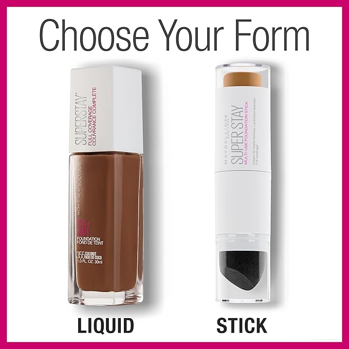 Maybelline New York Super Stay Foundation Stick For Normal to Oily Skin, Classic Ivory, 0.25 oz.-VivaGrace Women