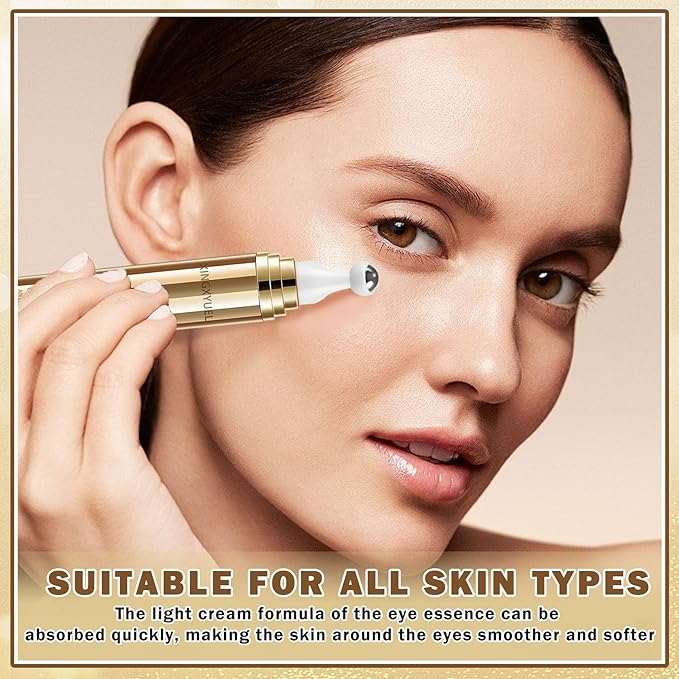 Eye Cream for Dark Circles Puffiness and Bags Eye Serum Eye Roller for Puffy Eyes Under Eye Cream for for Women Daily Skincare Crema Para Las Ojeras-VivaGrace Women