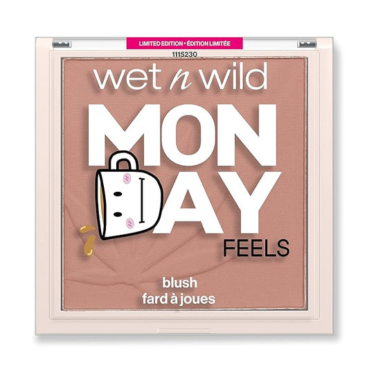 wet n wild Mood Blush Complexion Enhancer Monday Feels, Natural Coffee Infused-VivaGrace Women