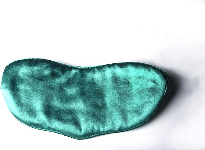 Silk Heated Sleep Eye Mask for Dry Eyes - Stye Treatment Graphene Eye Patches Hot Compress for Eyes, Relieves Dark Circles and Under-Eye Puffiness Belpharitis, Breathable eyeshade for Women Green-VivaGrace Women