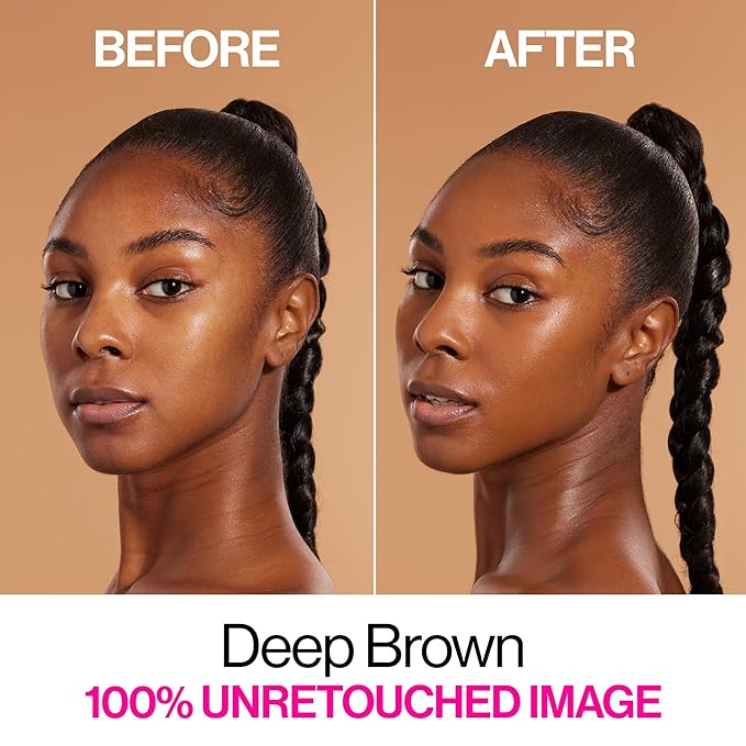 wet n wild Bare Focus Skin Tint, 5% Niacinamide Enriched, Buildable Sheer Lightweight Coverage, Natural Radiant Finish, Hyaluronic & Vitamin Hydration Boost, Cruelty-Free & Vegan - Deep Brown-VivaGrace Women