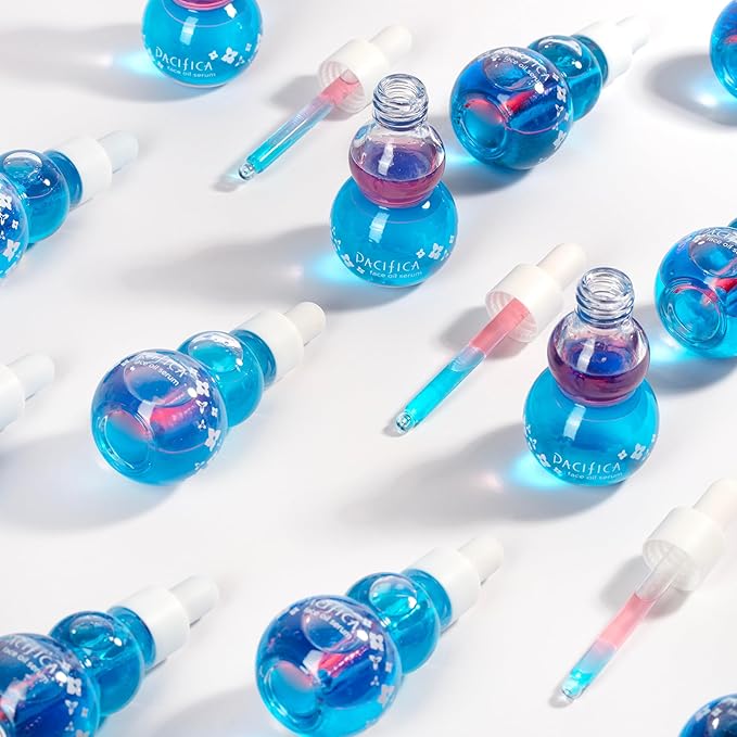 Pacifica Face Oil Serum - Flower Fix Bi-Phase Hydrating Skin Barrier - w/Hyaluronic Acid & Natural Botanical Ingredients - for Dry Sensitive Skin Vegan & Cruelty-Free Dermatologist Approved-VivaGrace Women