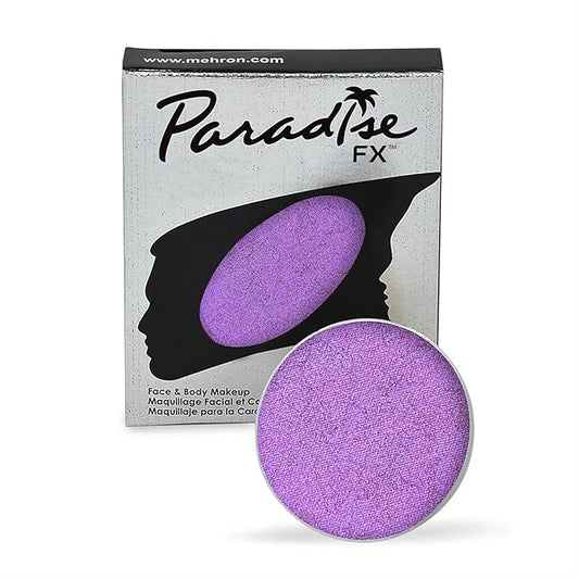 Mehron Makeup Paradise Makeup AQ Refill Size | Stage & Screen, Face & Body Painting, Cosplay, Halloween | Water Activated Face Paint, Body Paint, Cosplay Makeup .25 oz (7 ml) (Metallic Purple)-VivaGrace Women