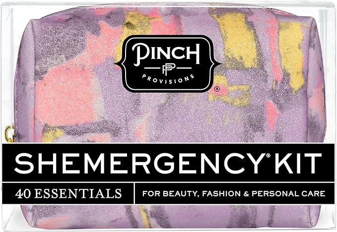 Pinch Provisions Shemergency Kit for Her, 40 Emergency Essential Items, Compact, Multi-Functional Pouch, Gift for Women, Birthday, Bachelorette Parties, and More!-VivaGrace Women
