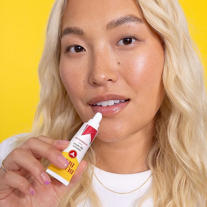 Burt's Bees Rescue Lip Relief, Watermelon, Hydrating Lip Balm for Dry Cracked Lips, with Responsbily Sourced Beeswax and Shea Butter, 100% Natural Origin, 1 Squeezy Tube, 0.35oz-VivaGrace Women