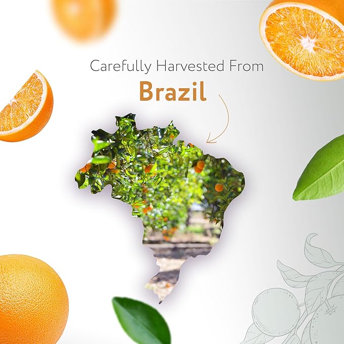 HBNO California Bottled Orange Essential Oil 4 fl oz (120ml) Value Size - Natural Orange Oil, Cold Pressed - Perfect for Cleaning, Aromatherapy, DIY, Soap & Diffuser-VivaGrace Women