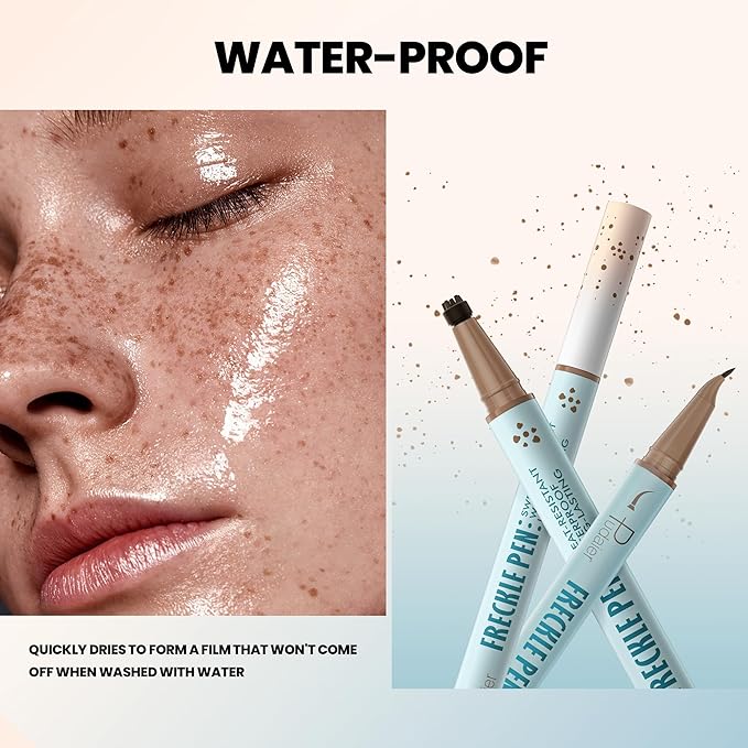 2-in-1 Dual Ended Microblading Freckle Pen & Freckle Stamp,Waterproof Freckle Stamp & Precise 15°Tip for Natural Lifelike Freckle Makeup,Perfect Make up,Last 24Hrs.-VivaGrace Women