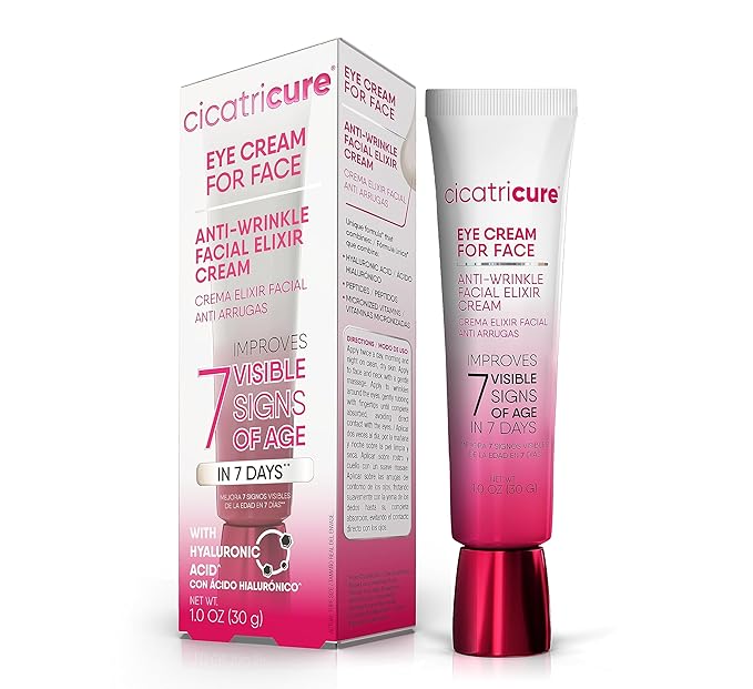 Cicatricure Eye Cream for Face: 7-in-7 Anti-Wrinkle, Peptides & Vitamins Reduce 7 Aging Signs in 7 Days, Hydrating, Oil-Free, 1oz-VivaGrace Women