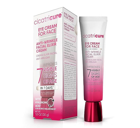 Cicatricure Eye Cream for Face: 7-in-7 Anti-Wrinkle, Peptides & Vitamins Reduce 7 Aging Signs in 7 Days, Hydrating, Oil-Free, 1oz-VivaGrace Women