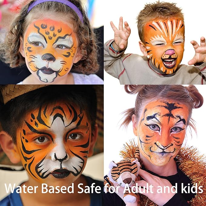 MEICOLY Orange Face Body Paint Stick(1.06 Oz),Cream Blendable Face Paint,Orange Eye Black Baseball/Softball,Sweatproof Waterproof Face Painting for Halloween Pumpkin Special Effects SFX Cosplay Makeup-VivaGrace Women