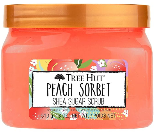 Tree Hut Peach Sorbet Shea Sugar Scrub | Exfoliating Body Scrub Removes Dead, Dry Skin for a Soft & Hydrated Feel | Nourishing Essential Body Care | 18 fl oz.-VivaGrace Women