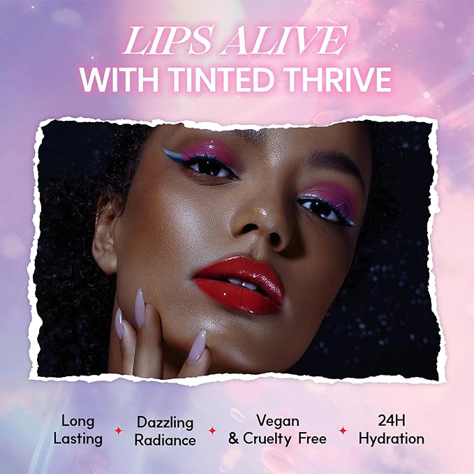 Glowing Color Lip Balm 0.35 Oz| Hydrating Lip Balm Lip Gloss for Girls | Vegan Lip Balm & Lip Plumping Gloss | Lip Glowy Balm & Lip Care for Dry Lips | Moisturizing Lip Balm Shy Plum-VivaGrace Women