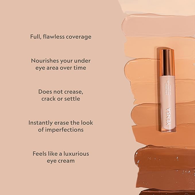 YENSA Super Serum Silk Concealer - .20 fl oz (Deep 3)-VivaGrace Women