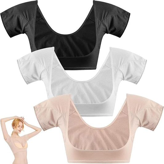 Zhanmai 3 Pcs Underarm Sweat Vest Armpit Sweat Proof Pads for Under Armpits Underarm Proof Pads for Women-VivaGrace Women