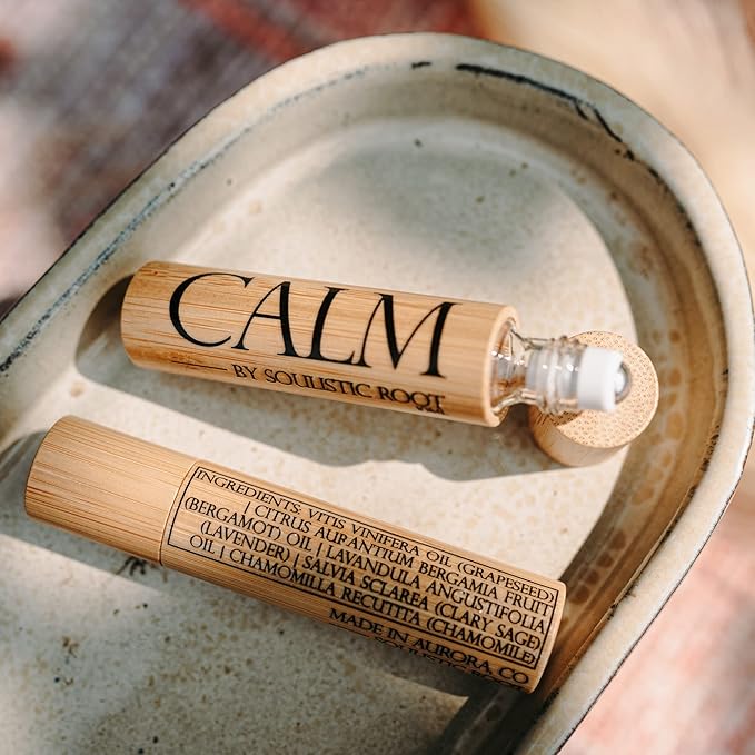 Relaxing Bath Gift Set, Luxury Spa Gifts for Women, Self Care Products for Women and Men, Calm Essential Oil Roller, Oatmeal Lavender Bath Soak & Epsom Salts with Essential Oils-VivaGrace Women