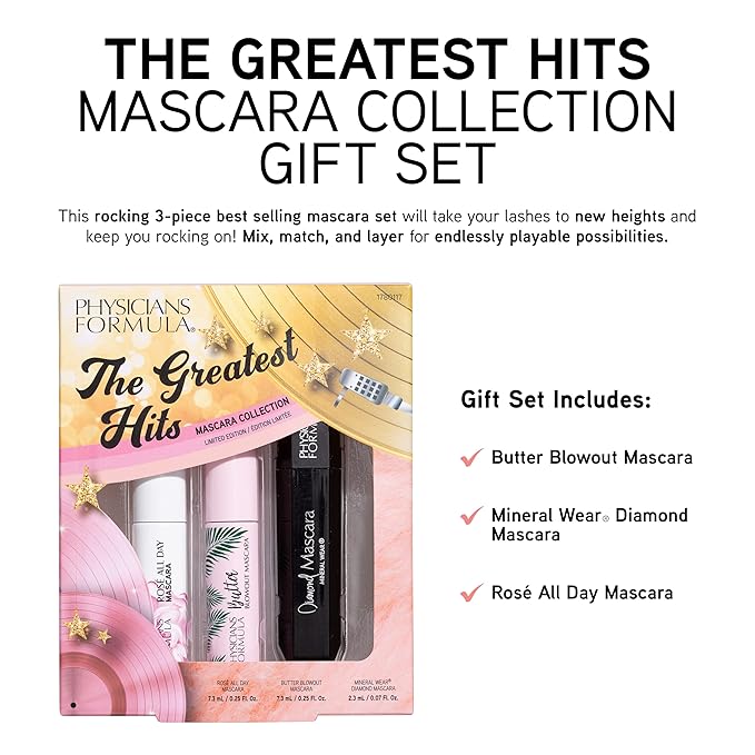 Physicians Formula Holiday Makeup Sets The Greatest Hits Diamond Collection | Mascara, Lip Plumper, Eyeshadow Christmas Gift-VivaGrace Women