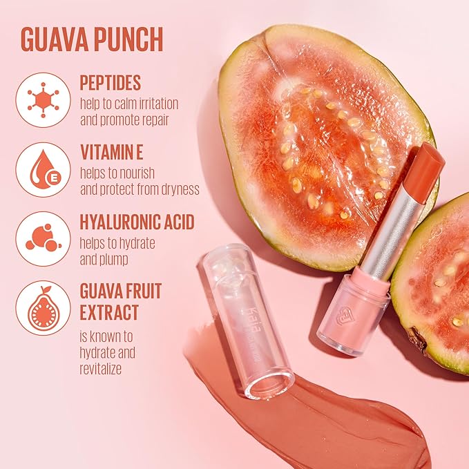 Kaja Juicy Glass Lip Balm | Plumping, Hydrating, Korean Lip Balm, Moisturizing Lip Care, 24hrs Long-lasting Hydration, Nourishing Lip Care | Guava Punch, 0.15 oz.-VivaGrace Women
