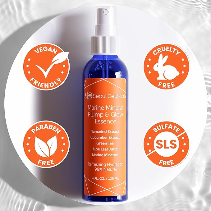 SeoulCeuticals Korean Skin Care Essence Toner - K Beauty Skincare Spray Mist For Face Contains Cucumber Extract and Marine Minerals + Organic Aloe - Get That Healthy Youthful Glow-VivaGrace Women