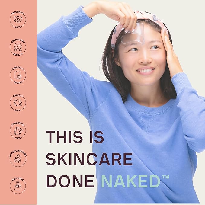 Dermaclara Silicone Facial Patches - Anti-Wrinkle Face Patches for Frown, Smile Lines & Forehead, Reusable Overnight Silicone Wrinkle Pads, Up to 30 Uses - 4 Under Eye Patches & 1 Forehead Patch-VivaGrace Women