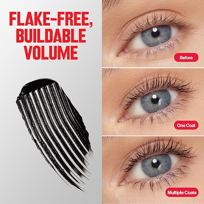 Revlon ColorStay Full Time Mascara, Volumizing Eye Makeup, 24 Hour Wear, Clump-Proof, Smudge-Proof, Flake-Proof, 401 Blackest Black